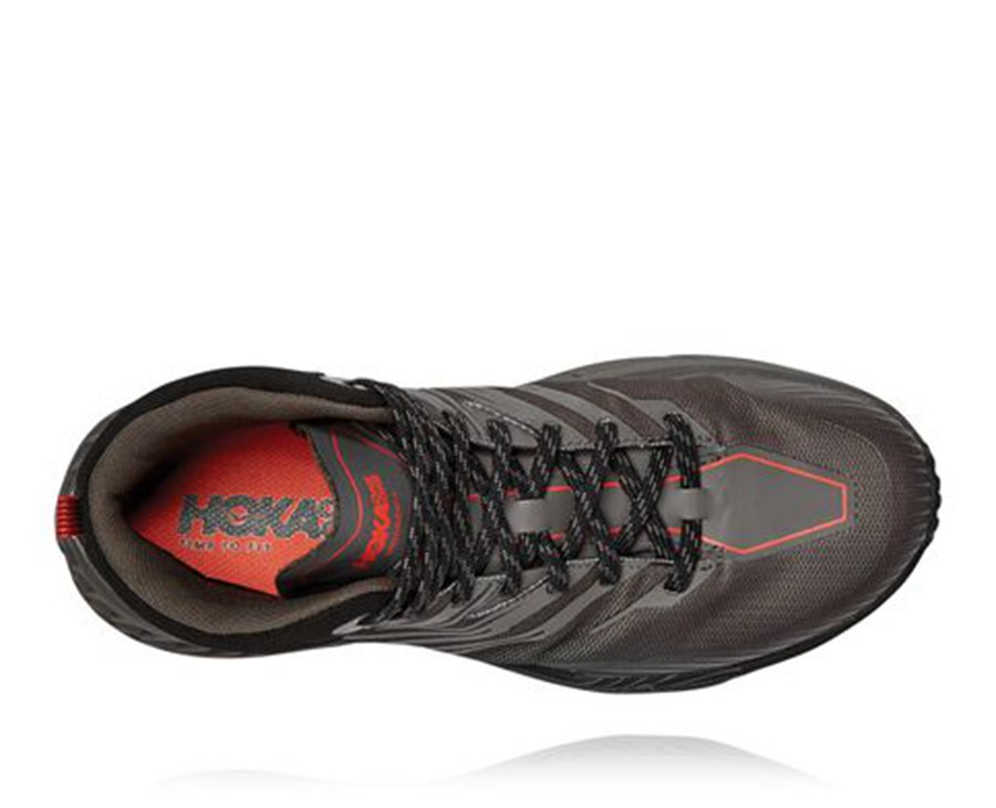 Hoka One One Trailove Tenisky Panske Čierne - Speedgoat Mid GORE-TEX 2 - 25704-LZKE